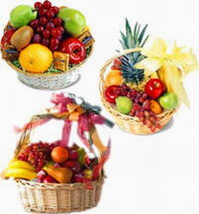 Triple fruit baskets