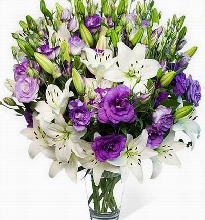 Tender and wild, delicate Lisianthus tangle with graceful Asiatic Lilies in a gorgeous bouquet that has all the beauty and warmth of a summer garden freshly burst into bloom. Celebrate summers return with this bright bouquet, rife with colorful blossoms a