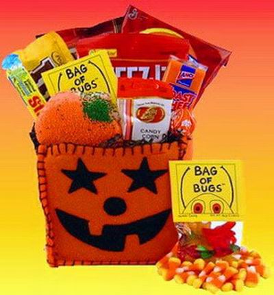 A bag full of candy and chips